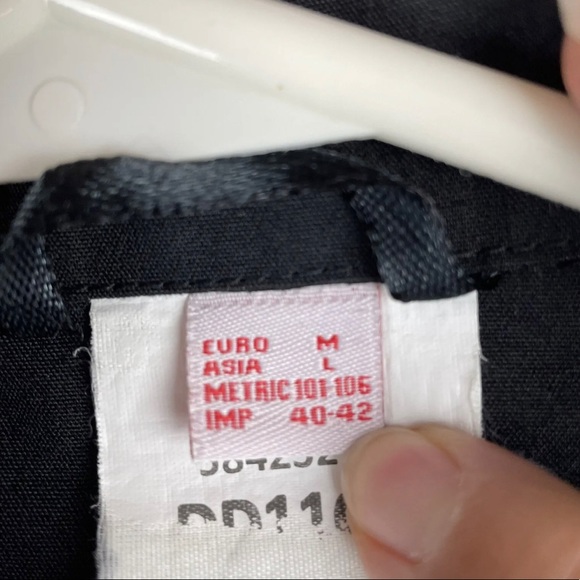 DENNY'S Chef Jacket Size M Euro M Asia L Black Long Sleeve Double Breasted - Picture 3 of 9